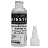 Lifestyle by Focus Premium Lubricating Oil and Brush Set for Electric Shavers