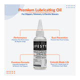 Lifestyle by Focus Premium Lubricating Oil and Brush Set for Electric Shavers