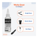 Lifestyle by Focus Premium Lubricating Oil and Brush Set for Electric Shavers