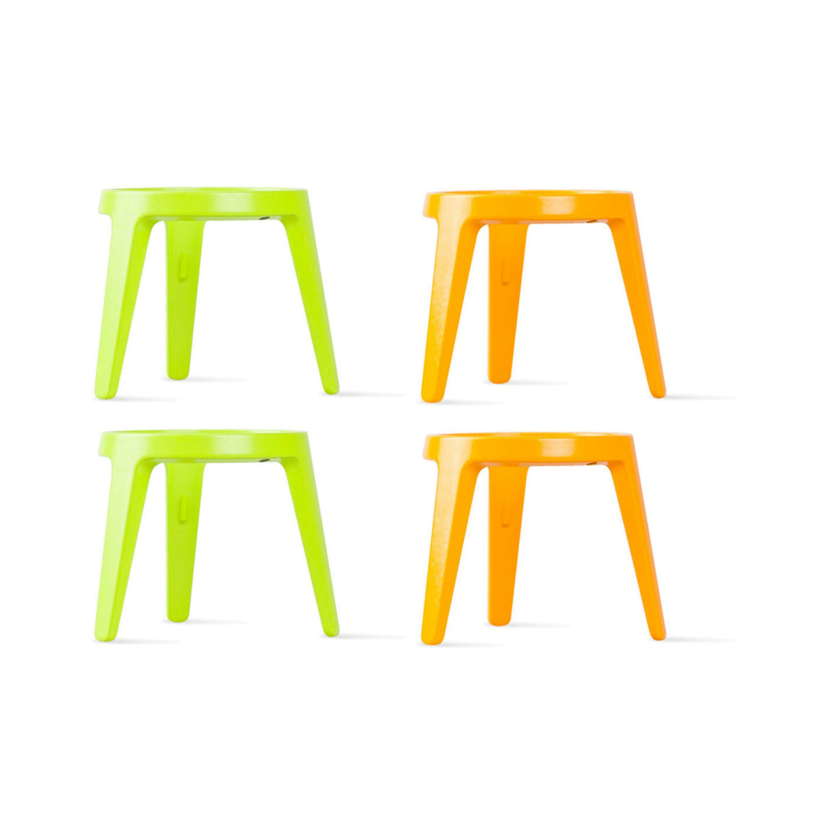 Brainstream Rocket Tripod Egg Cup Gift Set (2-Piece, Lime and Orange) (2-Pack)