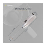 Knox Gear Handheld Milk Frother Foam Maker for Coffee (Set of 2)