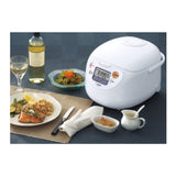 Zojirushi Micom Rice Cooker and Warmer (10-Cup) with Rice Container Bin