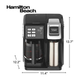 Hamilton Beach 49950C 2-Way Single Serve Coffee Maker with Brew Basket (Black)