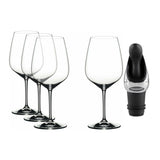 Riedel Extreme Cabernet Glasses Value Gift Pack (4-Pack) with Wine Pourer
