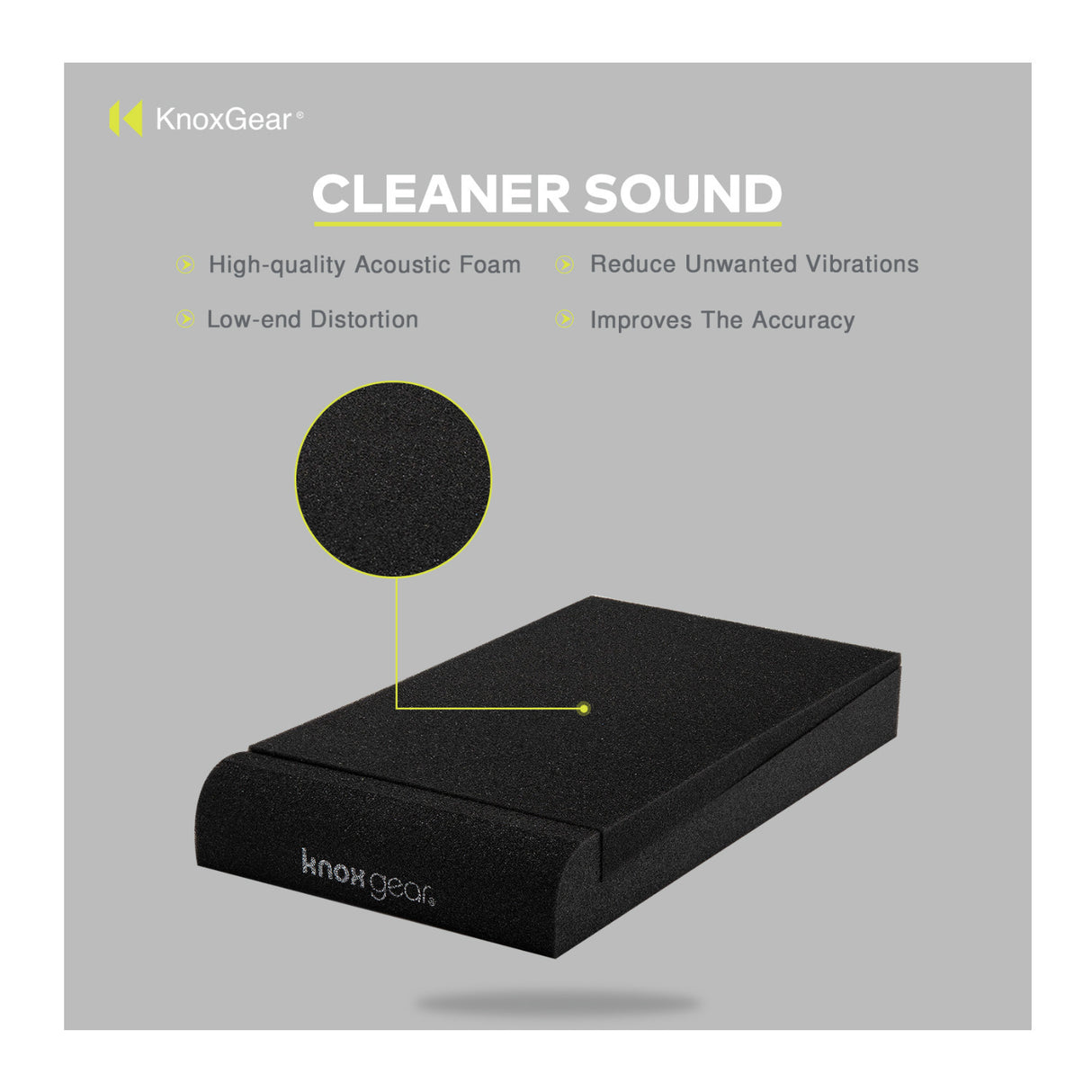 Knox Gear Studio Monitor Isolation Pads for 3-4-Inch Speakers (2-Pack)