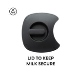 ChefWave Glass Pitcher with Lid for the Milkmade Non-Dairy Milk Maker (Black)