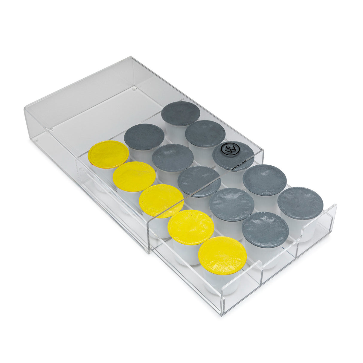ChefWave Multipurpose Acrylic Coffee Pod Organizer for K-Cup Capsules, 15 Pods