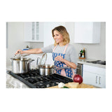 CookCraft by Candace 3 Quart Stainless Steel Sauce Pan with Glass Latch Lid