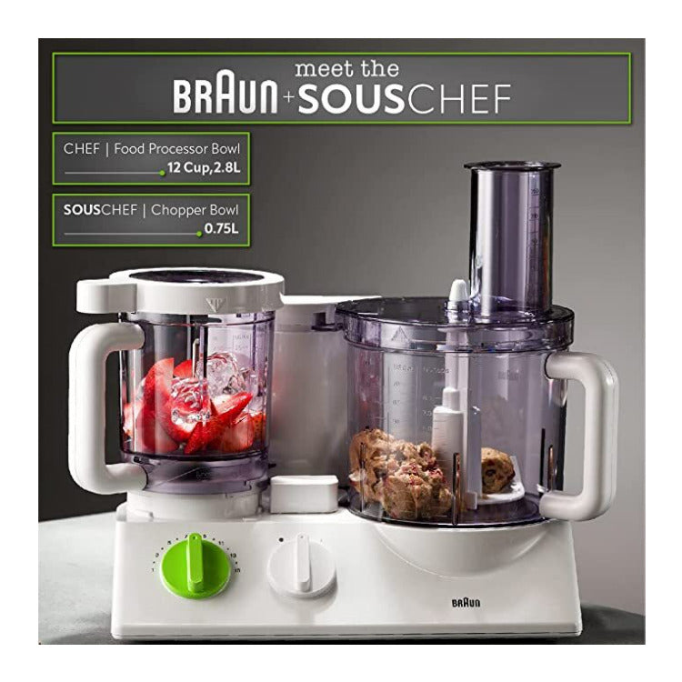 Souvia Braun 12-In-1 Multi-Functional Food Processor and Kitchen System (White)