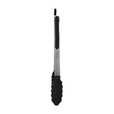 Baker's Secret 12-Inch Stainless Steel and Nylon Food Tongs (Black)