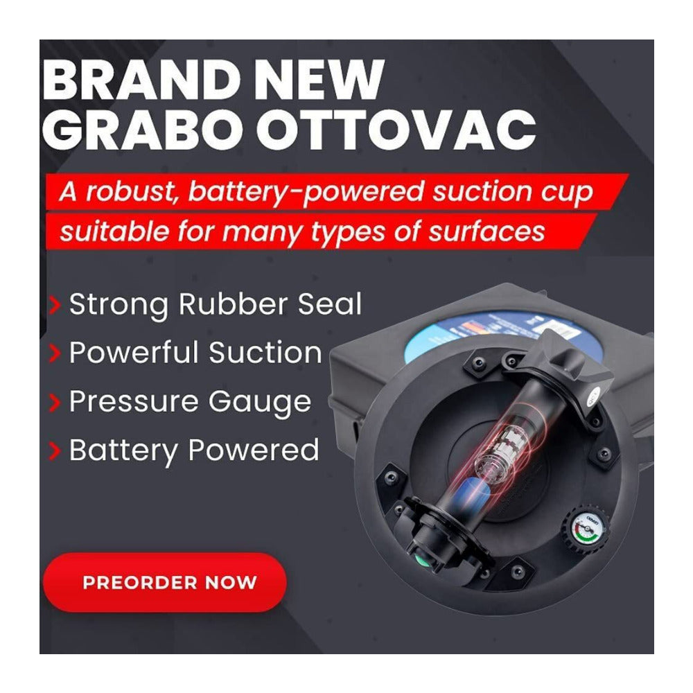 Grabo OTTOVAC Portable Electric Vacuum Lifting Device with 4 Alkaline Batteries