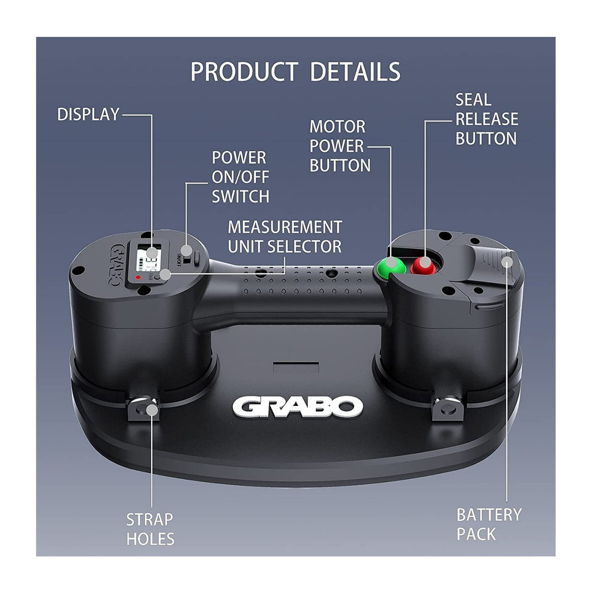 GRABO Pro-Lifter Heavy Lift, Versatile, and Tested Electric Suction Cup