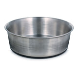 Pro Select Stainless Steel Rubber Base, Dishwasher Safe Dog Feeding 8-inch Bowl