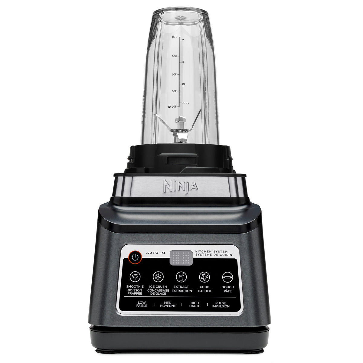 Ninja Professional Plus Kitchen System with Auto IQ 1400 Wp 5 Smoothies Function, Chopping and Dough