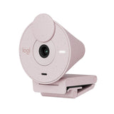 Logitech Brio 300 Rose Noise-Reducing Mic and 1080P Webcam with Shutter