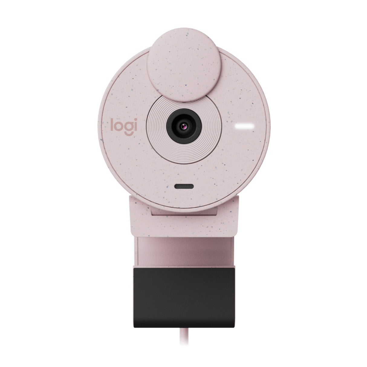 Logitech Brio 300 Rose Noise-Reducing Mic and 1080P Webcam with Shutter