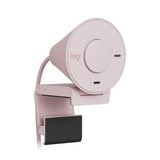 Logitech Brio 300 Rose Noise-Reducing Mic and 1080P Webcam with Shutter