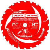 Freud D0724DA Diablo Demo Demon 7-1/4' x 24-Tooth Circular Saw Blades (10 Pack)