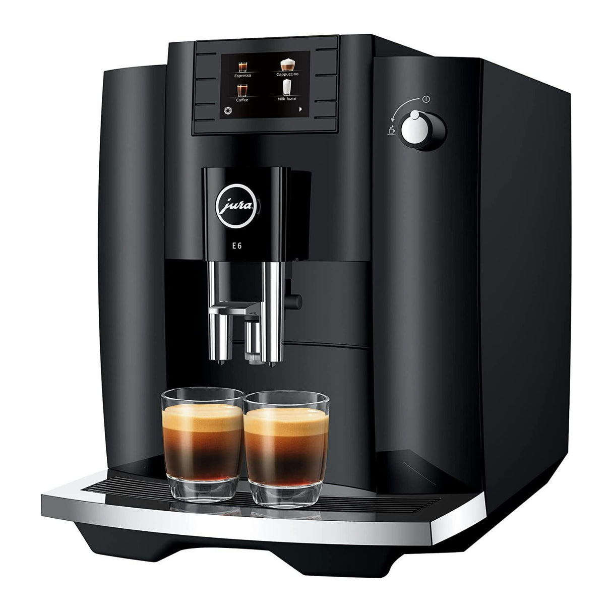Jura 15622 E6 Automatic Espresso Machine with Easy Cappuccino Function (Black)