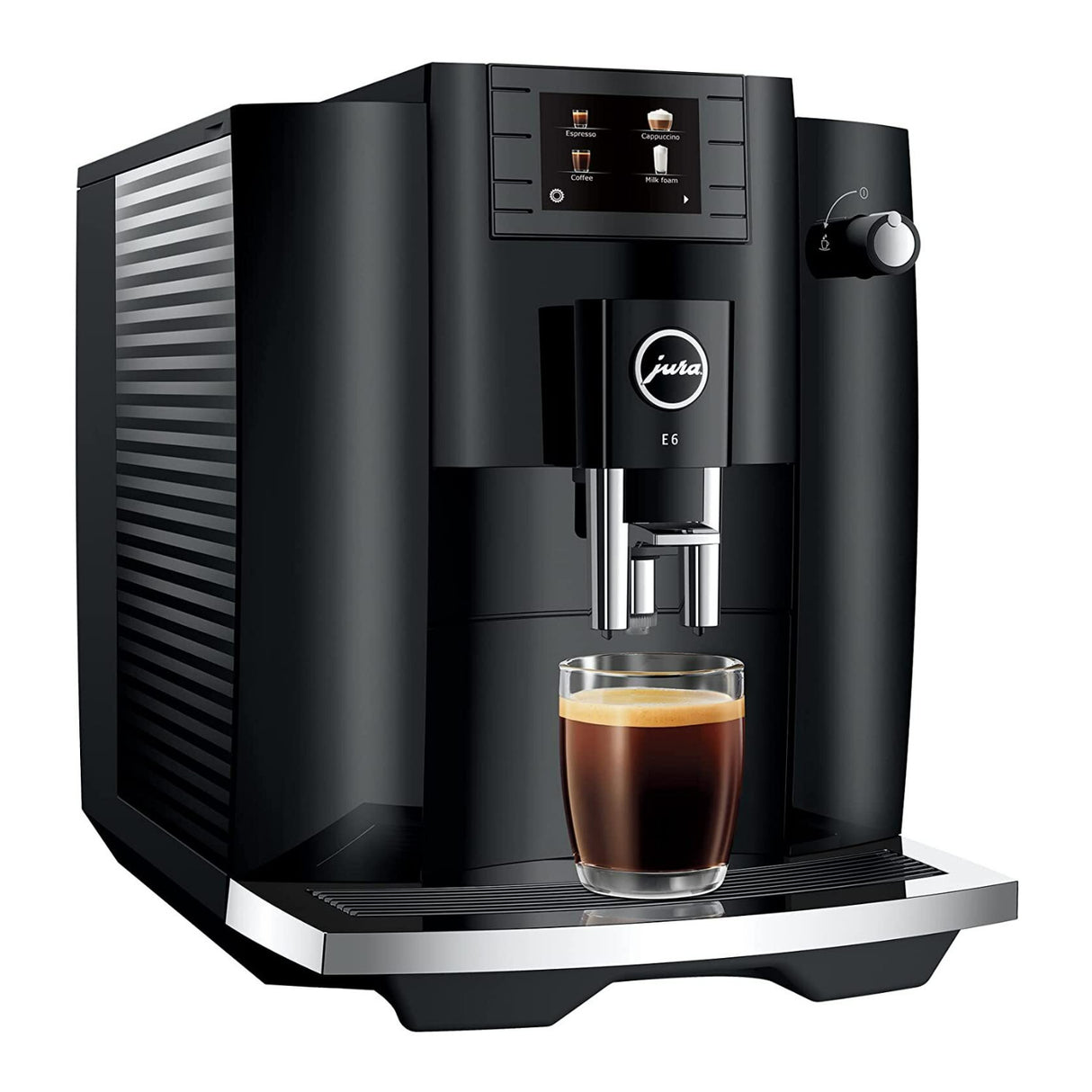 Jura 15622 E6 Automatic Espresso Machine with Easy Cappuccino Function (Black)