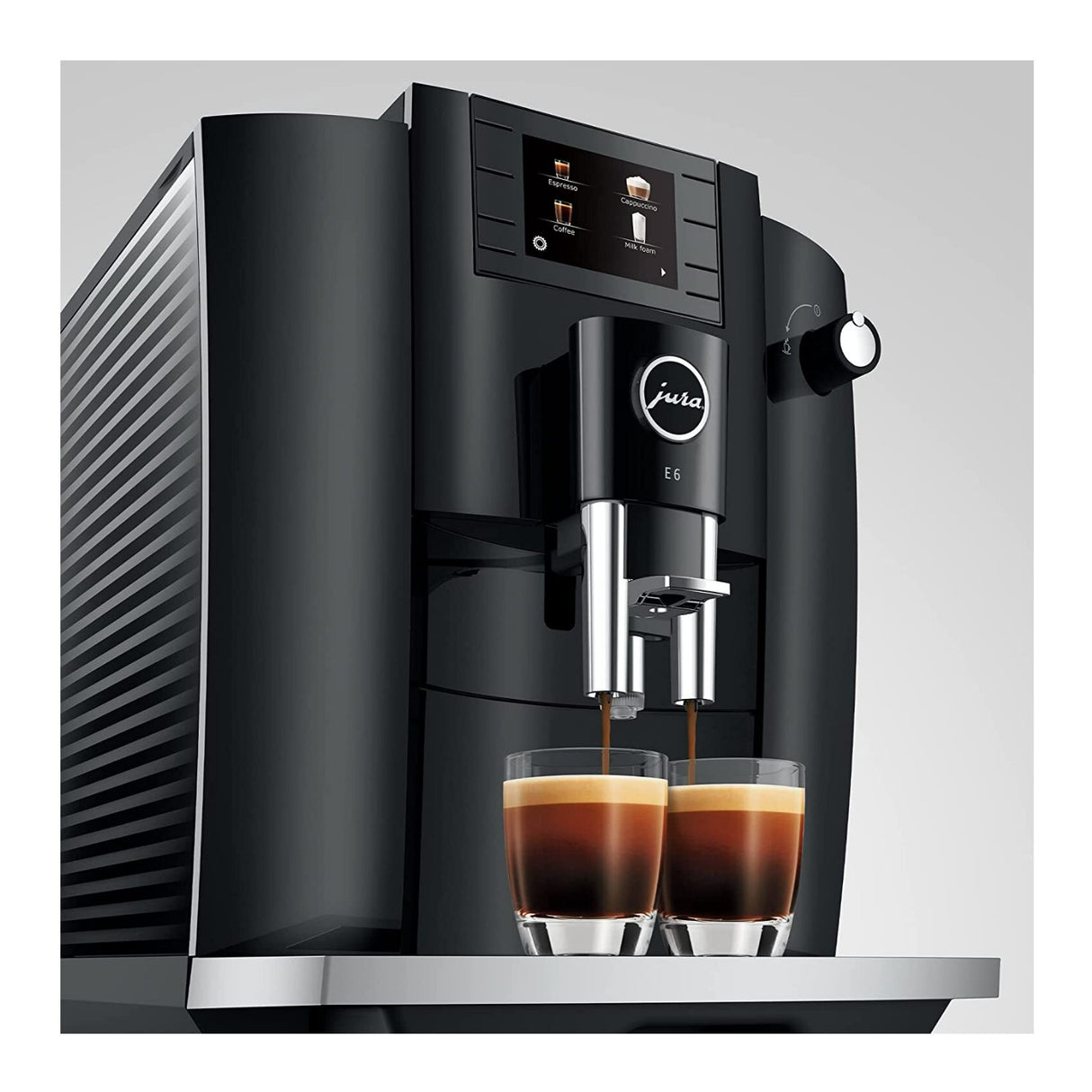 Jura 15622 E6 Automatic Espresso Machine with Easy Cappuccino Function (Black)