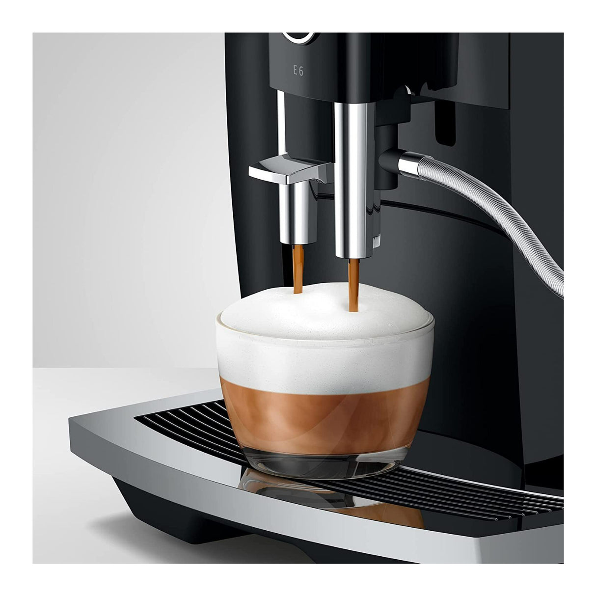 Jura 15622 E6 Automatic Espresso Machine with Easy Cappuccino Function (Black)