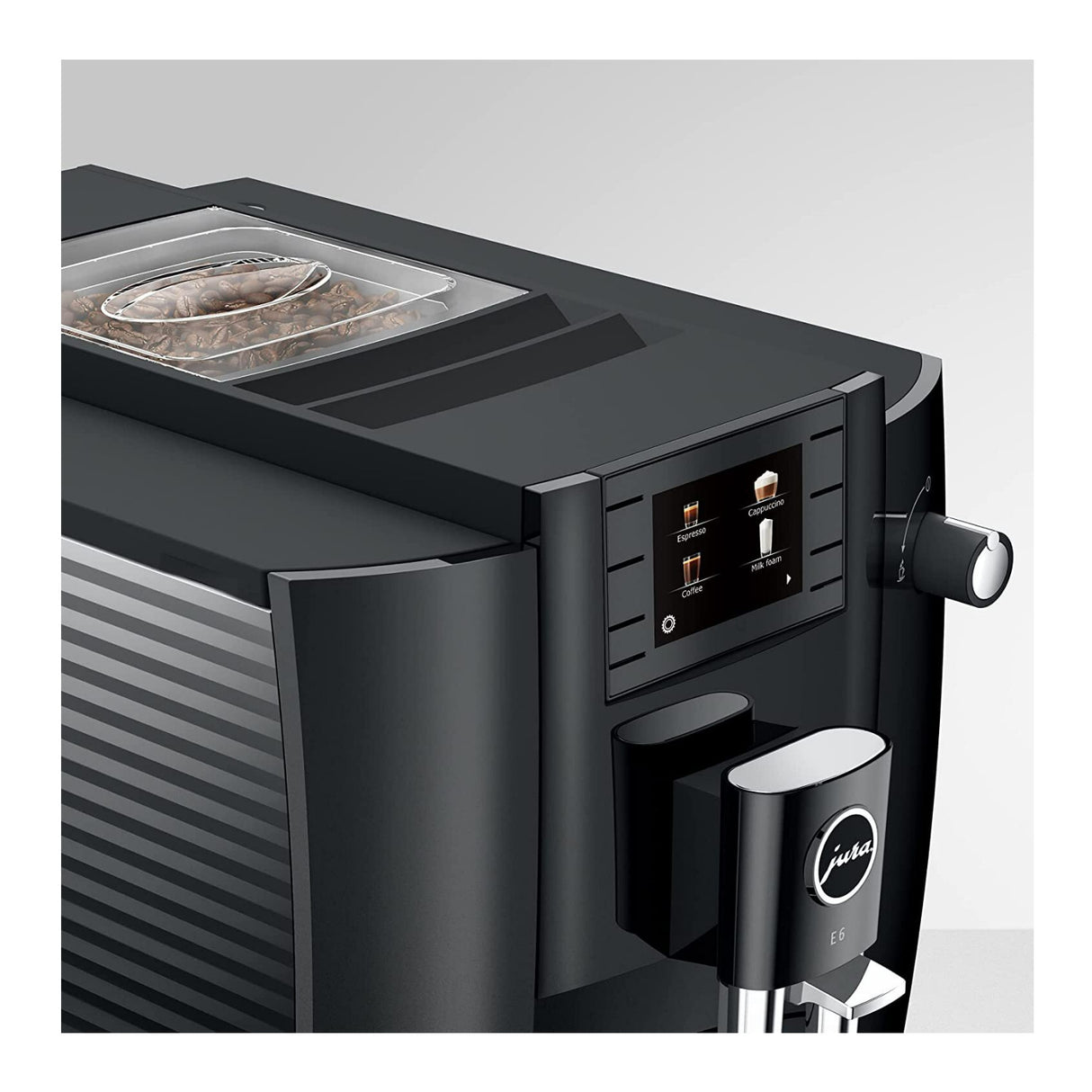 Jura 15622 E6 Automatic Espresso Machine with Easy Cappuccino Function (Black)