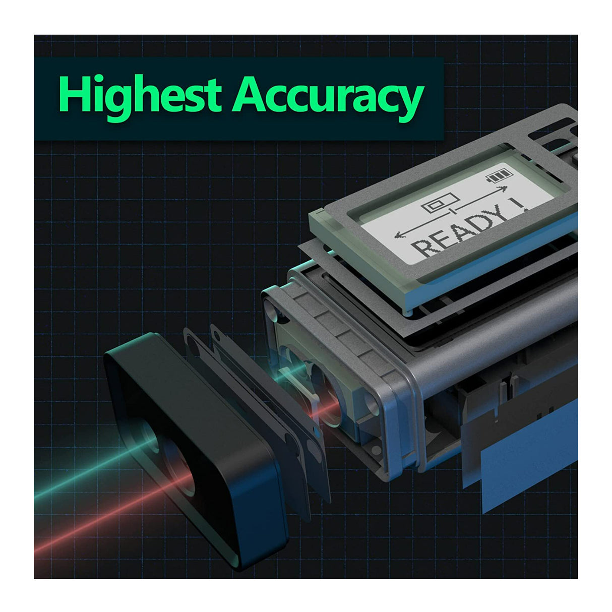 Magpie VH-80 262 Feet Range and 3 in 1 Measurements Laser Measurement Tool