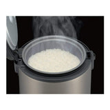 Tiger JNP-S10U 5.5 Cup Capacity White Rice Cooker with Spatula and Measuring Cup