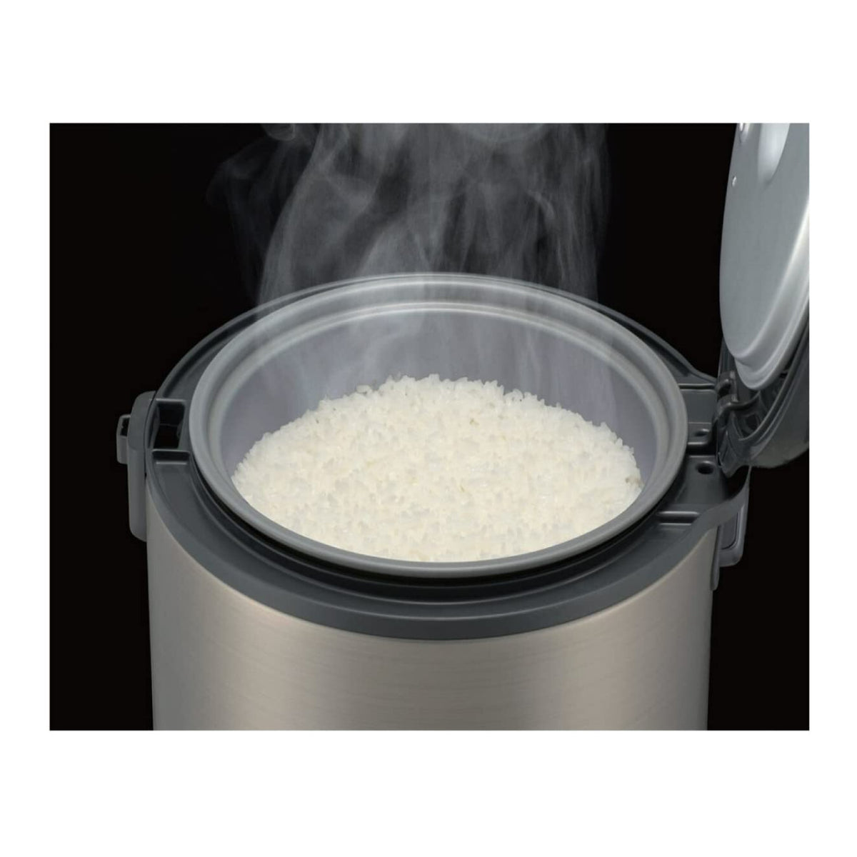 Tiger JNP-S55U 3-Cup Capacity White Rice Cooker with Spatula and Measuring Cup