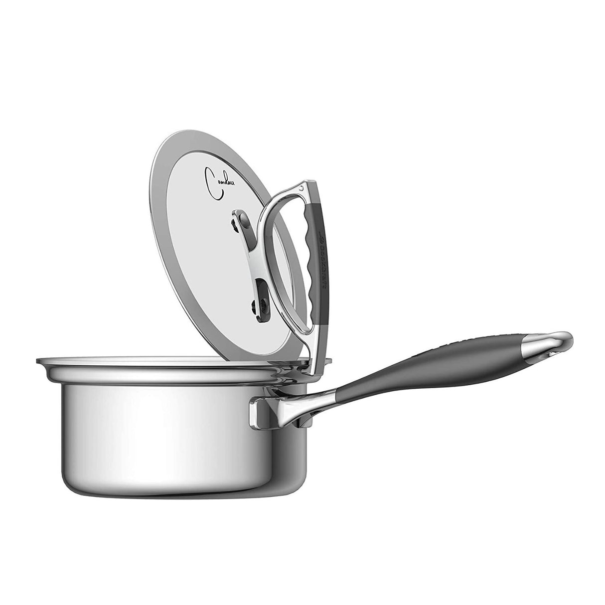 CookCraft Sauce Pan with Glass Latch Lid (1.5 Quart)