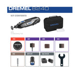 Dremel 8240 12V Lithium-Ion Battery Cordless Rotary Tool with Accessory Bundle
