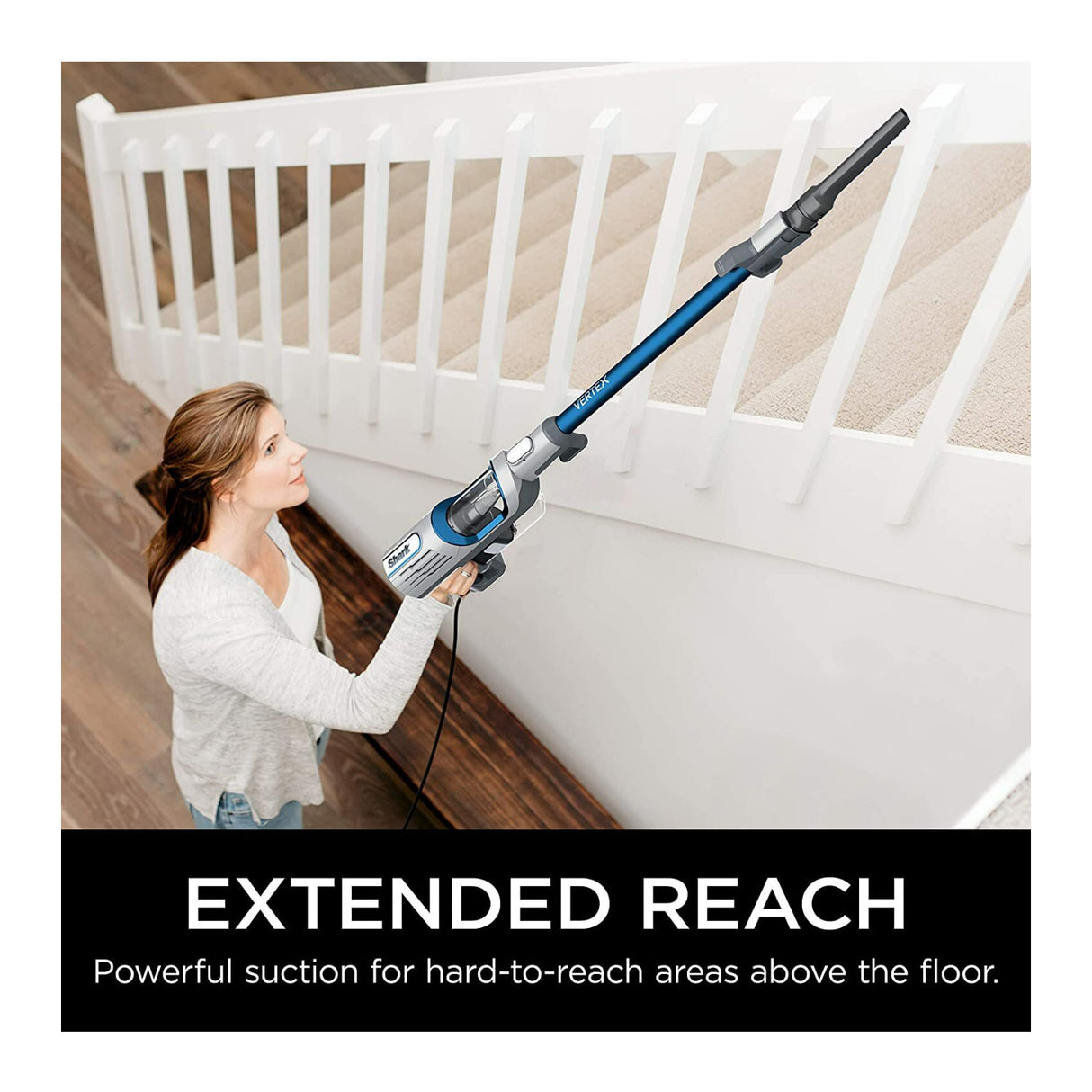 Shark Vertex HZ2002 Ultralight Corded Stick Removable Hand Vacuum (Cobalt Blue)