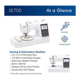 Brother SE700 Elite Computerized LCD Touchscreen Sewing and Embroidery Machine