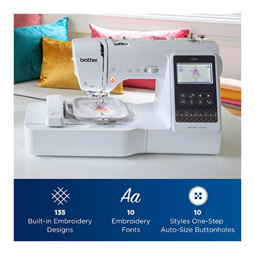 Brother SE700 Elite Computerized LCD Touchscreen Sewing and Embroidery Machine