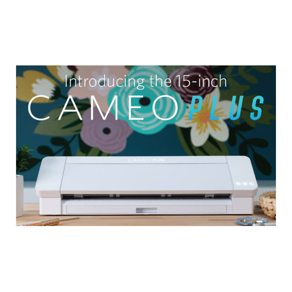 Silhouette Cameo 4 Plus 15 Inch Built-in Bluetooth Cutting Machine (White)