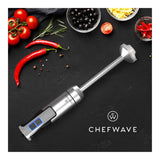 ChefWave Intermix 500-Watt 9-Speed Immersion Hand Blender, 2 Wands, Beaker, Whisk, Chopper