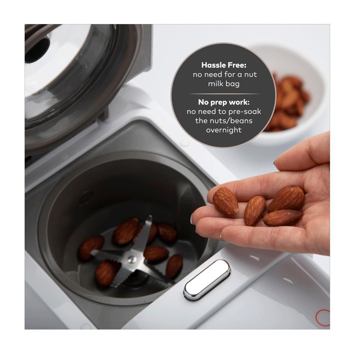 ChefWave Milkmade Non-Dairy Milk Maker with Intermix Hand Blender & Milk Frother