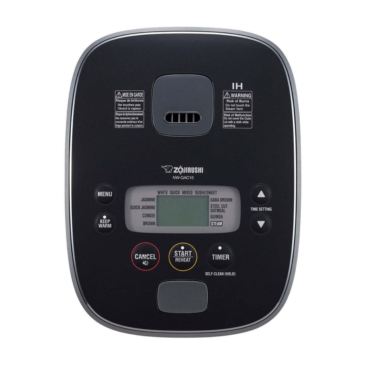 Zojirushi NW-QAC10 5.5-Cup Capacity Flat-Top Induction Cooker and Warmer (Black)