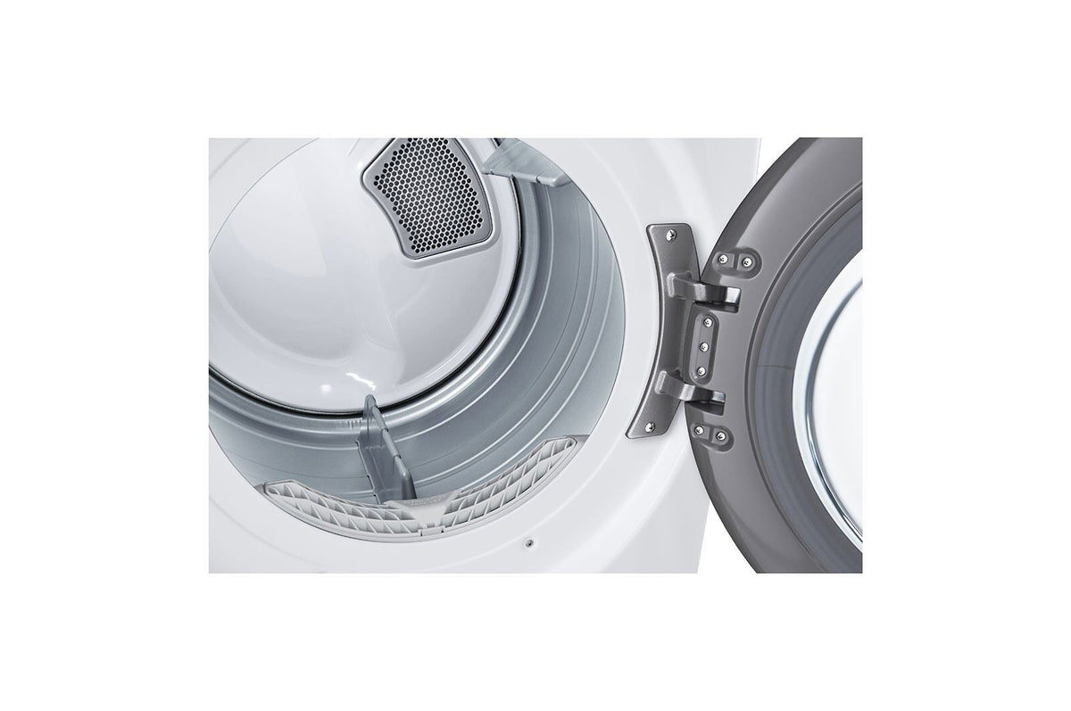 LG 7.4 Cubic Feet Smart Front Load Gas Dryer with TurboSteam Technology (White)