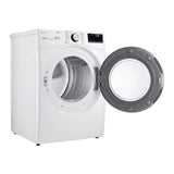 LG 7.4 Cubic Feet Smart Front Load Gas Dryer with TurboSteam Technology (White)
