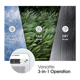 LG 10000 BTU Smart Wi-Fi Enabled Window Air Conditioner with Remote (White)