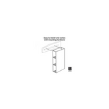 Umbra Cubiko Wall Mirror and Storage Unit (Black, 40 lb Capacity)
