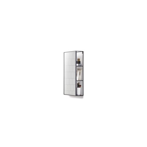 Umbra Cubiko Wall Mirror and Storage Unit (Black, 40 lb Capacity)