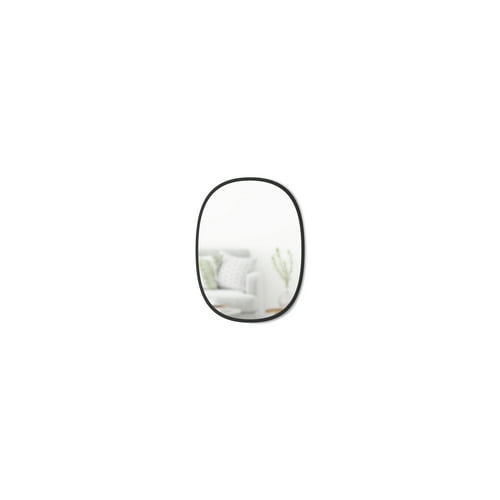 Umbra Hub Oval Mirror (Black, 18 x 24 Inch)