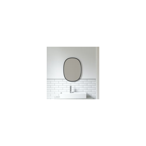 Umbra Hub Oval Mirror (Black, 18 x 24 Inch)