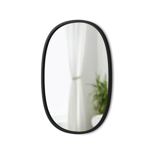 Umbra Hub Oval Mirror (Black, 18 x 24 Inch)