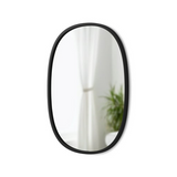 Umbra Hub Oval Mirror (Black, 18 x 24 Inch)