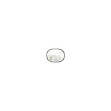 Umbra Hub Oval Mirror (Black, 18 x 24 Inch)