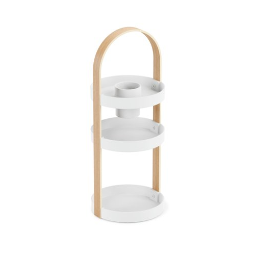 Umbra Bellwood Cosmetic Organizer (White-Natural)